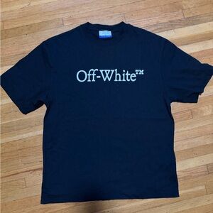 Off-White Black Tee with White Logo